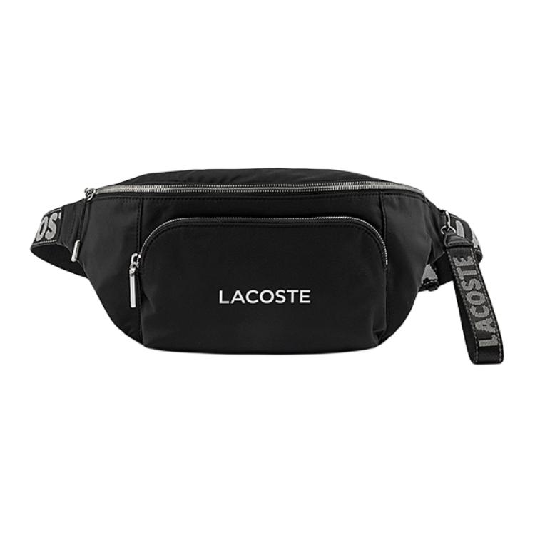 Lacoste Модный тренд Легкая холщовая поясная сумка Унисекс Поясная сумка Черная NU3824SG-279