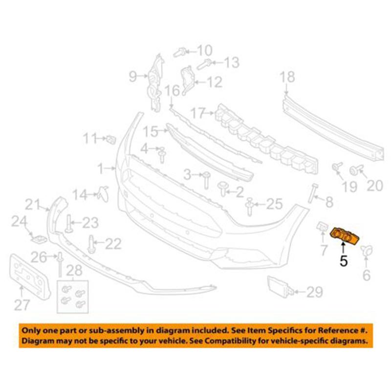 1Pair Front Left & Right Bumper Bracket for Ford Mustang 2015-2017 FR3Z17C947B,
