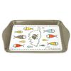 [A1088] - Small Multi-colored 'Corsica' Melamine Tray (Pisces) - 21x14cm