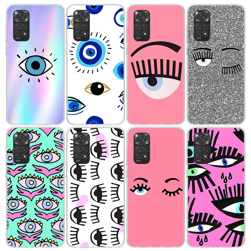 Ferragnies Eyes Chiara Phone Case For Xiaomi Redmi Note 15 14 14S 13 12S 12 Pro Plus 11S 11 10S 10 4G Cover 11E 11T 5G Print Fun