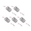 5Pcs Fishing Bait Cages Lure Cage Stainless Steel Fishing Trap Basket Feeder Holder M