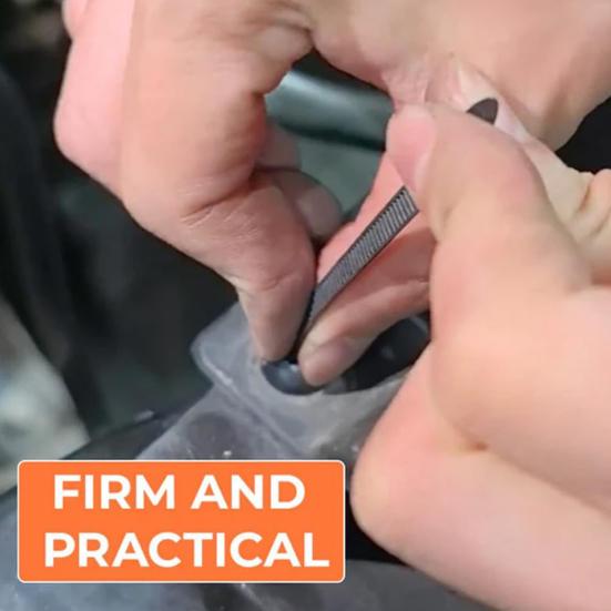 Tie Buckle Set Durable UV-Resistant Black Ties Pin Button Self-Locking Design Universal Model Cable Buckle