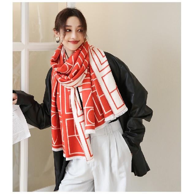 New Versatile Imitation Cashmere Warm Scarf Thickened Shawl