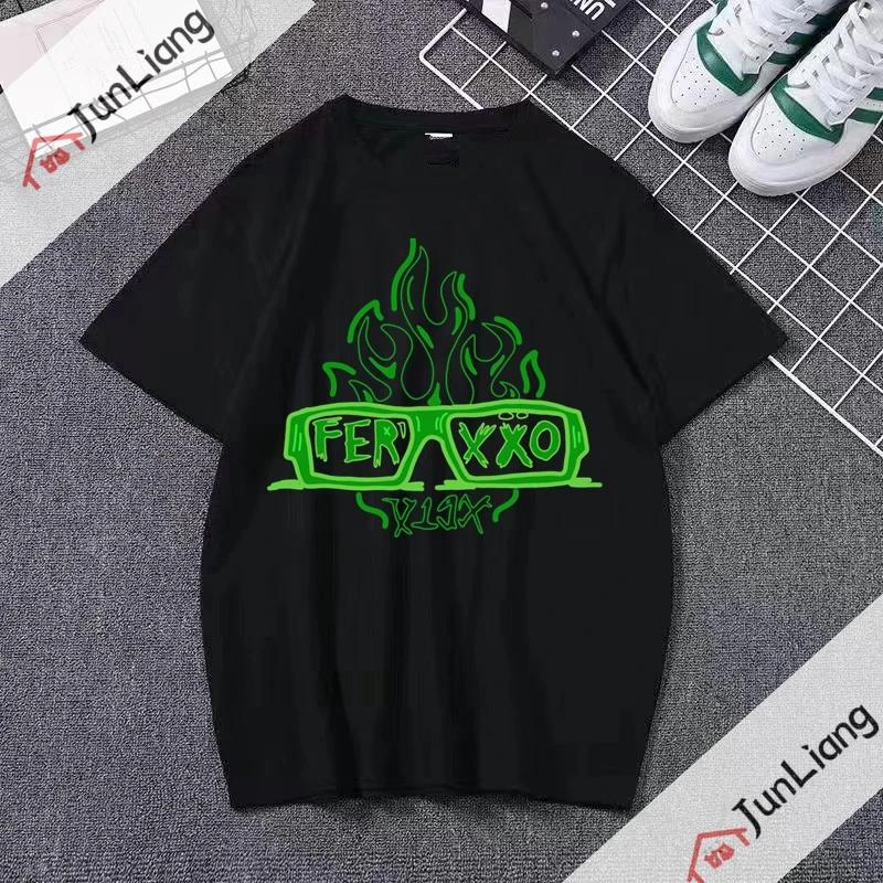 Футболка Feid Ferxxo Мужская Женская Футболки Nitro Jam Tour Футболки Рэпера Футболка 90-х для Мужчин Топ Футболка Ferxxo
