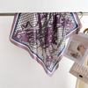 Decorative Style Printed Silk Scarf Square Scarf High-End Shawl Versatile Neck Small Square Scarf Headscarf