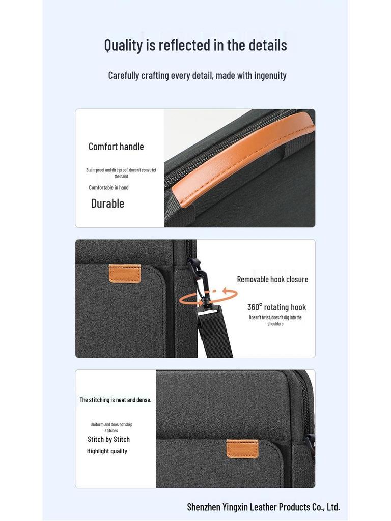 Минималистичная сумка-мессенджер для планшета iPad 13/11" - Сумка через плечо