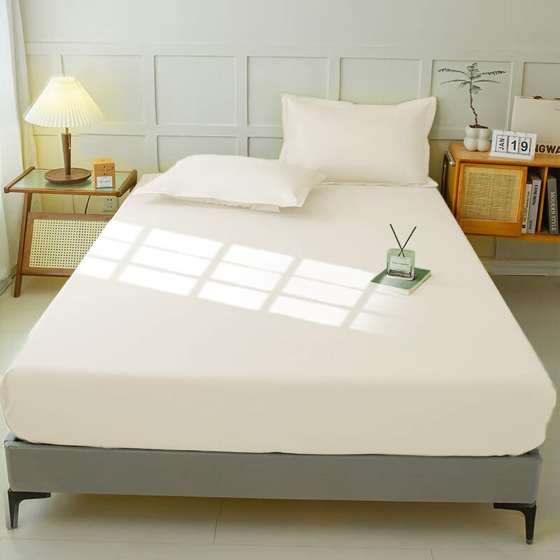 Водонепроницаемая простыня на резинке, постельное покрывало, простыня, однотонная, для матраса, мягкая, дышащая, бесшумная, с глубоким карманом, большого размера