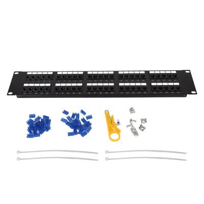 CAT3 50 портов Сетевая патч-панель Plug and Play RJ11 Сетевая патч-панель для 19-дюймового стандартного шкафа
