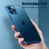 Роскошный матовый прозрачный силиконовый чехол с квадратной рамкой для Iphone 11 12 13 Pro Max Mini Xr X Xs 7 8 Plus Se 2020, мягкий тонкий чехол