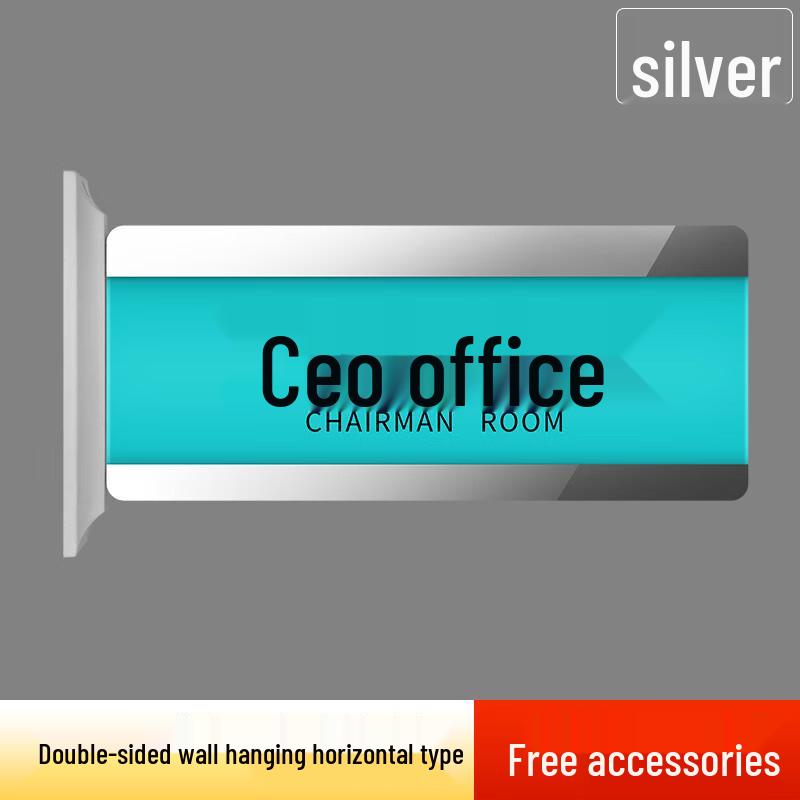 Acrylic Office Door Sign with Replaceable Inserts