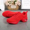 Lightweight Profession Dance Shoes Women Breathable Baskets Modern Jazz Casual Sneakers Ladies Non-slip Mid-heel Jogging Shoes