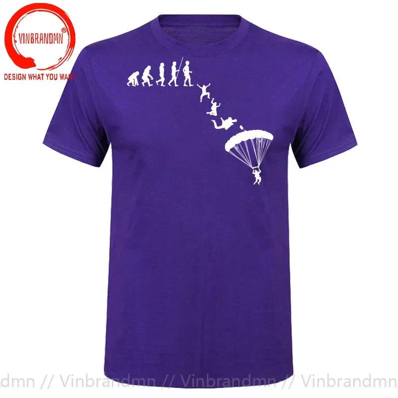 Skydiver Skydiving Skydive Evolution T Shirt Unisex Sky Diving Diver Dive Tshirt Funny Paragliding Shirt Parachute Lover Tee Shirt