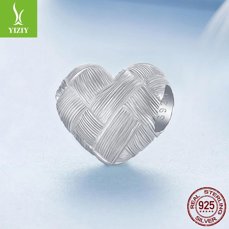 925 Sterling Silver Bead Combination Diy Beaded Bracelet Accessories Loose Beads Simple And Versatile