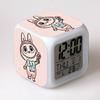 Factory price supply cartoon rabub colorful alarm clock surrounding labubu student small gifts