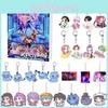 K-pop Истребители демонов Рождественский Адвент-календарь Набор брелоков с акриловым кулоном для фанатов и для подарков