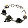 Labradorite Mosaic Jasper Gemstone 925 Silver Plated Jewelry Bracelet 6-8"