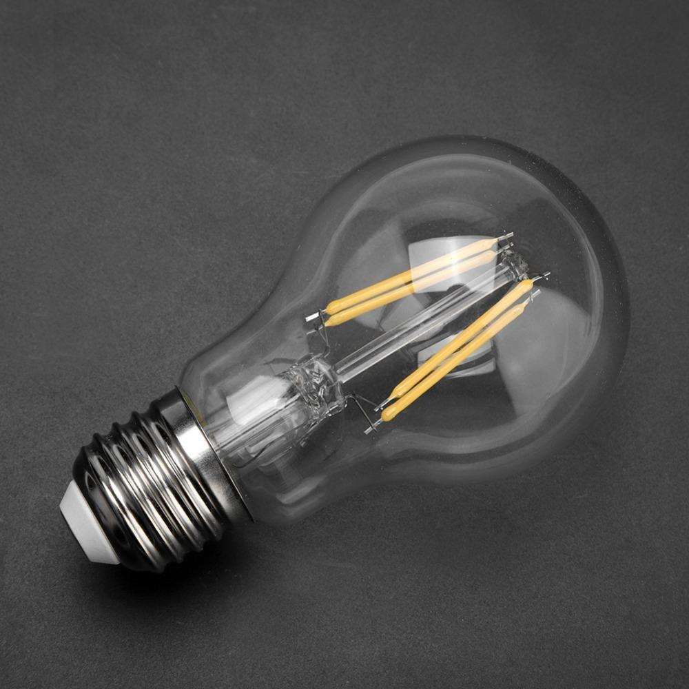 2 Pack A60 LED Light Bulbs 220V Filament Light Bulbs Vintage LED Filament Bulbs Bar