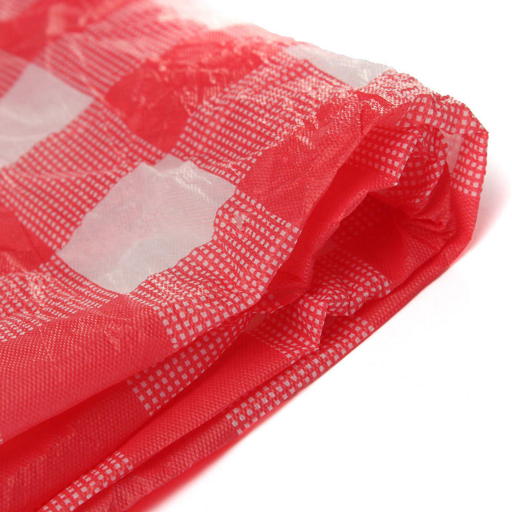 Red Gingham Plastic Disposable Wipe Check Tablecloth Party Outdoor Picnic Bbq