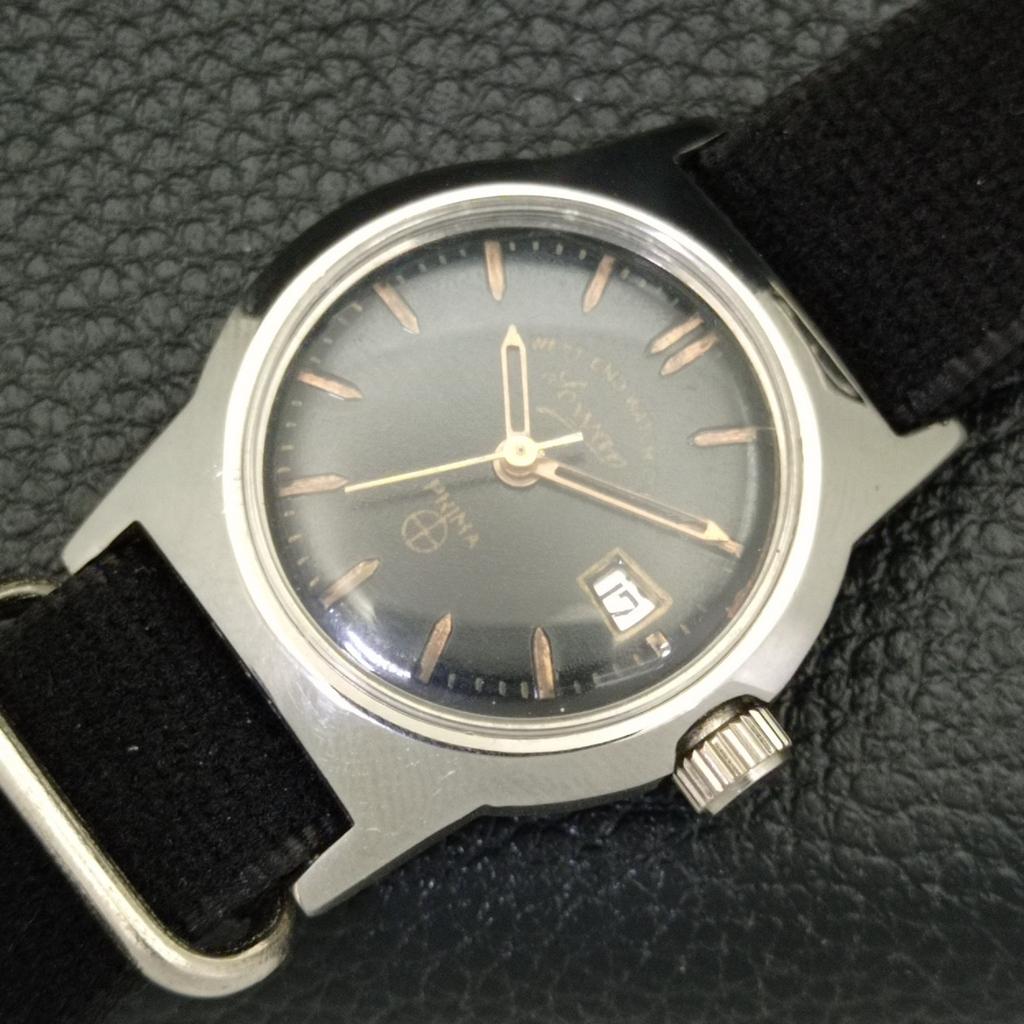 Б/У часы WEST END WATCH CO с ручным заводом SWISS BOY с черным циферблатом a432788-2