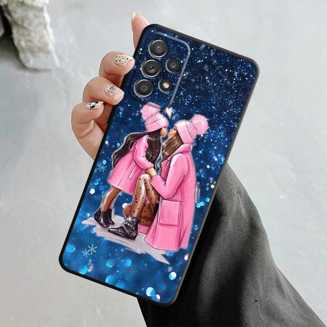 Чехол для телефона Samsung Galaxy A12 A34 A54 A73 A53 A71 A51 A31 A33 A22 A21s A13 A32 A72 A52 A23, милый чехол для мамы и дочки