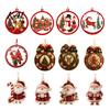 Christmas Tree Hanging Decorations 2D Flat Acrylic Ornaments, Decorative Holiday Gift Ornaments for with Lanyard Festive Party Home Decor And Seasonal