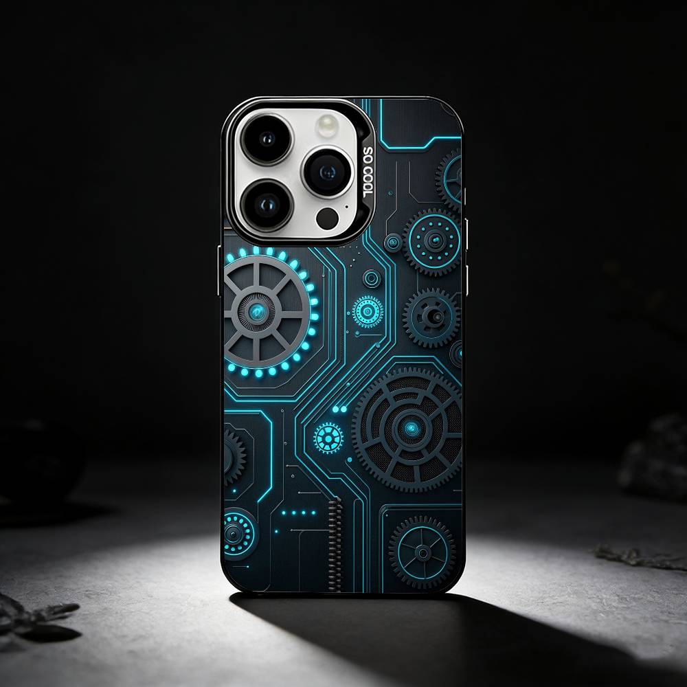 Стимпанк шестерня Механический КРУТОЙ Чехол для телефона Для iPhone 17,16,15,14,13,12,11 Plus,Pro Max,XS,Цветной серебристый чехол для телефона