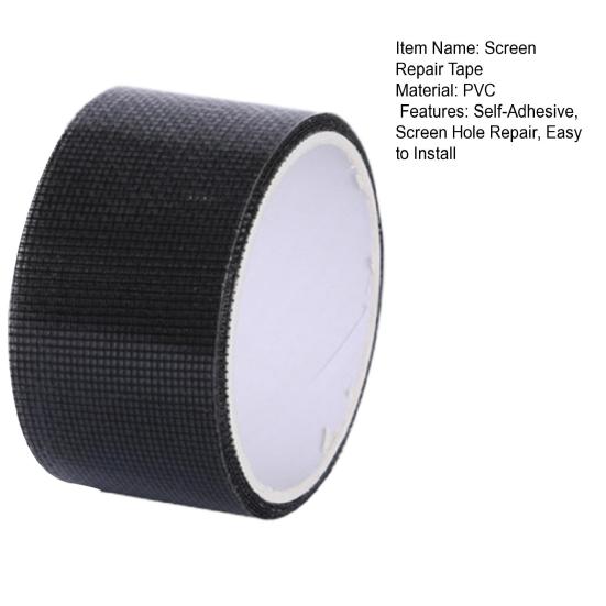 1 Roll 200x5CM Window Screen Repair Tape Waterproof Heavy Duty Strong Adhesive Screen Tears Holes Cover Screen Door Repair Mesh Patch