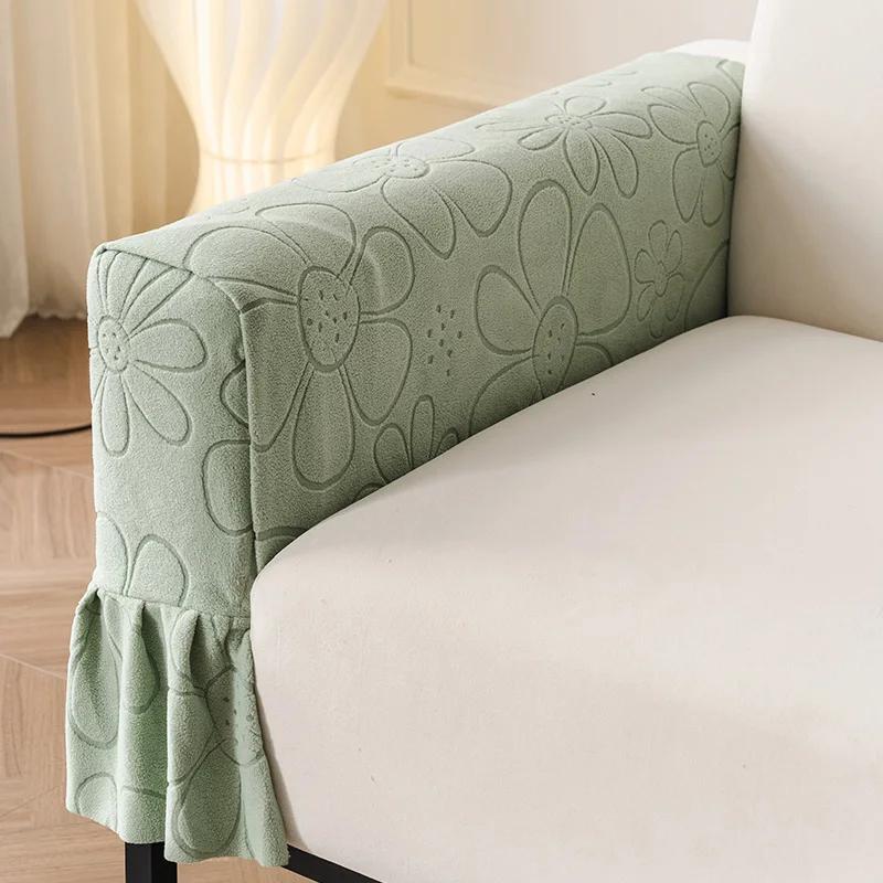 Armrest Covers Thickened Non-Slip Sofa Armrest Protector Universal Soft Warm Furniture Protector for Chair Sofa Couches Recliner