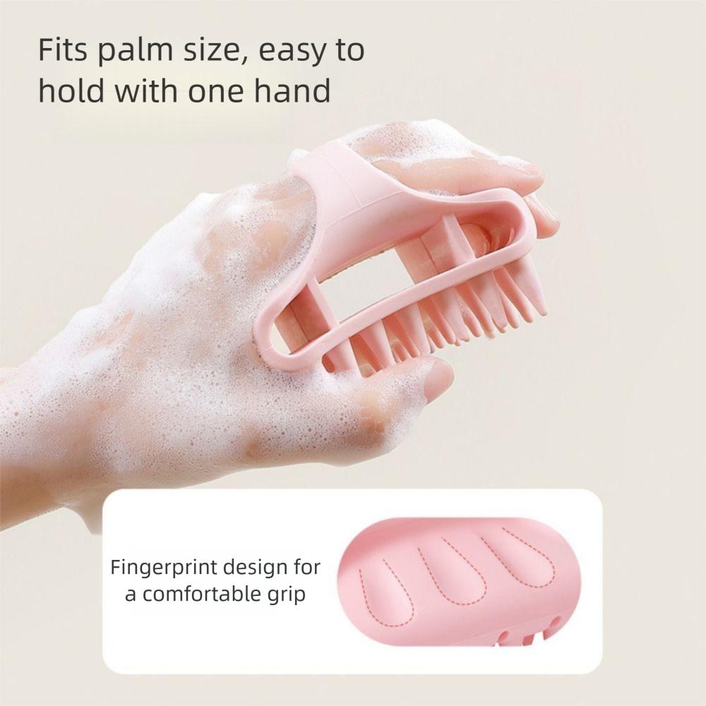Портативный скраббер для очистки кожи головы Ручная отшелушивающая щетка для волос Все типы волос