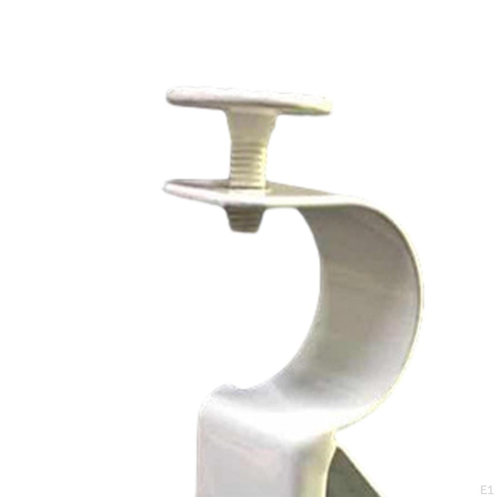 2 Curtain Rod Brackets, Adjustable Hook, 1-1.1 Inch Bracket