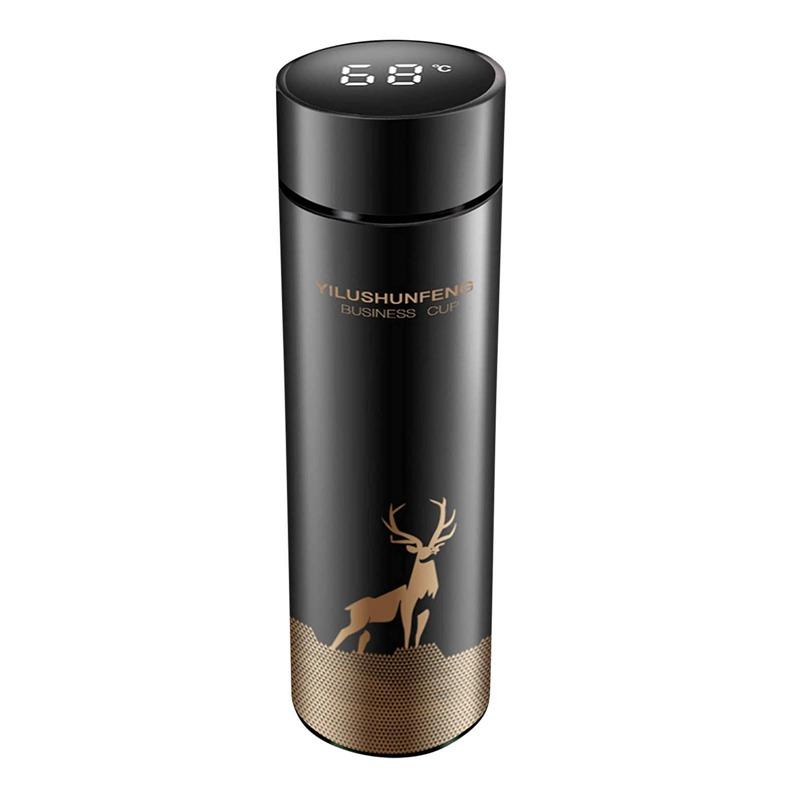 Симпатичный интеллектуальный дисплей температуры, термос из нержавеющей стали, изоляционная чашка, кофейная чашка, вакуумная бутылка, умная бутылка для воды