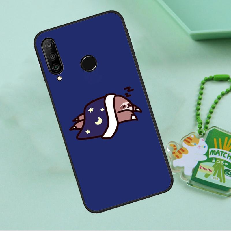 Милый Кавайный Лицо Ленивца Для Huawei Nova Y90 Y70 Y60 Y61 Y91 Y72 9 10 SE 12i 12s 11i 5T P60 Pro P20 P30 P40 Lite Чехол