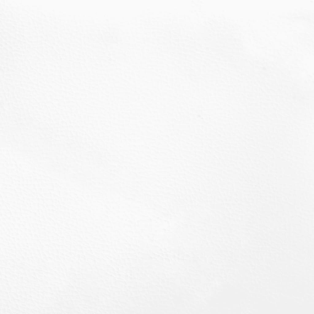 Vidaxl Rama Łóżka, Biała, 120X200 Cm, Sztuczna Skóra