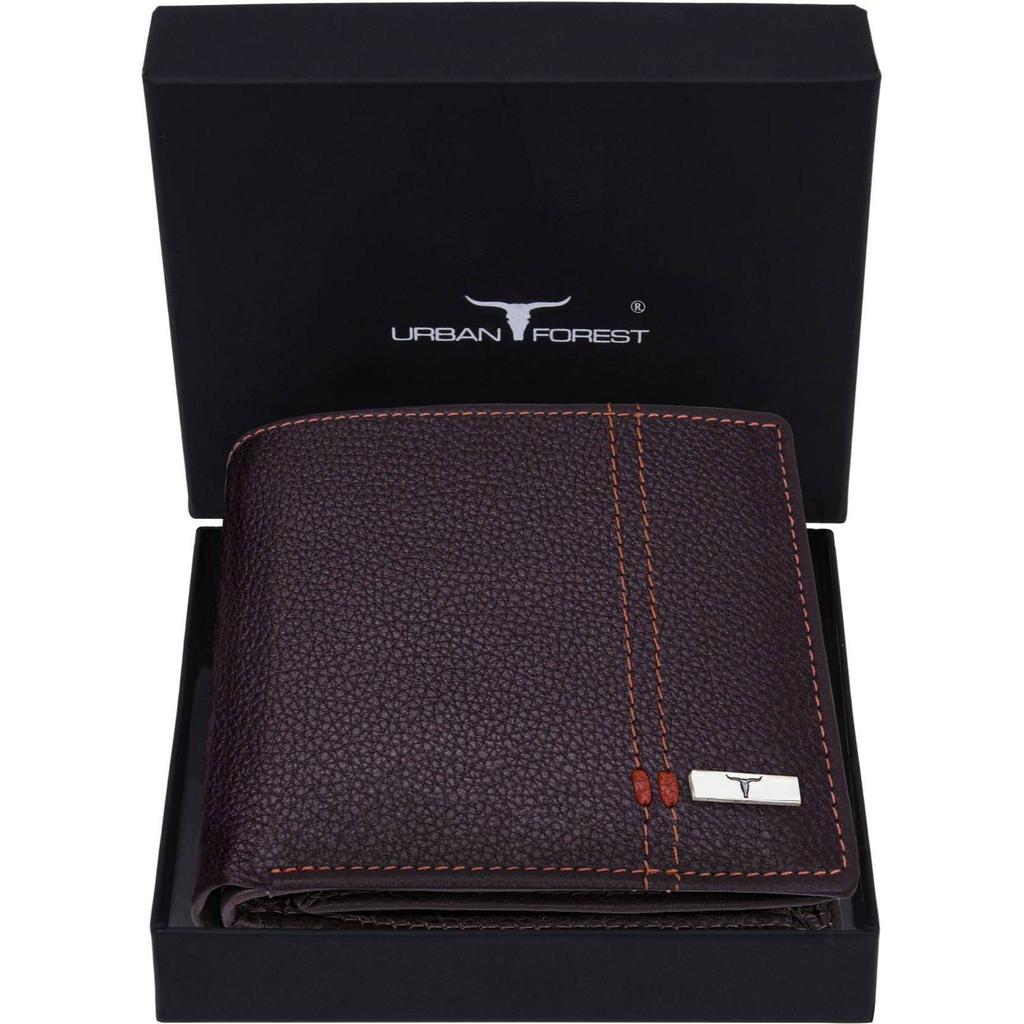 Мужской повседневный, дорожный, формальный, модный кошелек из натуральной кожи с RFID-меткой  (8 слотов для карт)