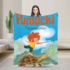 Pumuckl Cute Elf Fairy Story Fashion Blankets Fleece Autumn Winter Anime Cartoon Multi-function Lightweight Throw Fashion Blanket for Beddin