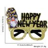 New Year Non-woven Glitter Powder Glasses Happy New Year Decorations Christmas Party Decor Adult Children Eyeglass Frame