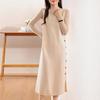 Women's Cashmere Dress 30% Cashmere 70% Wool Autumn and Winter Cashmere Skirt Soft and Warm