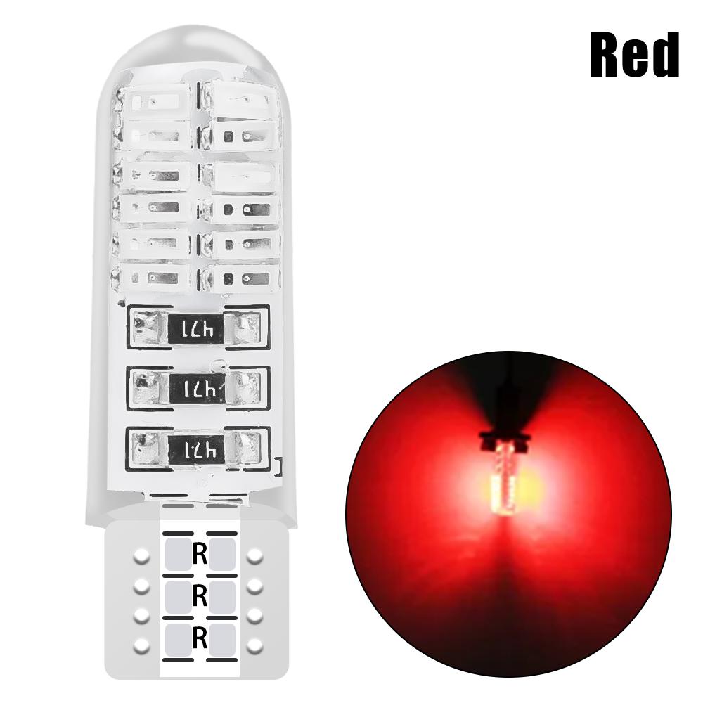 Автомобильный габаритный фонарь T10 3014 LED 24SMD лампа для чтения Универсальный силиконовый водонепроницаемый широкий свет Plug Play W5W подсветка номерного знака