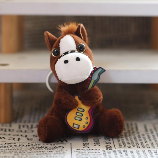 Брелок для ключей в виде куклы в мультяшном стиле, в форме лошади, кукольная фигурка, ключи, рюкзаки, машинки