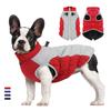 Winter Coat 2-Legged High Collar Snow Protection Adjustable Neck Smooth Zipper Dog Jacket