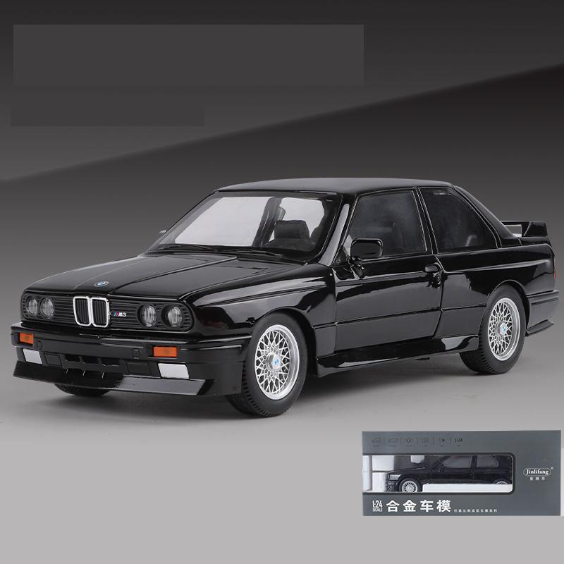 AAAOO1 1/24 BMW M3 E30 Модель Игрушечной Машинки Литая Металлическая Машинка Миниатюра С Инерционным Механизмом Звук Свет Двери Открываются Коллекция Подарок Для Мальчика Ребенка