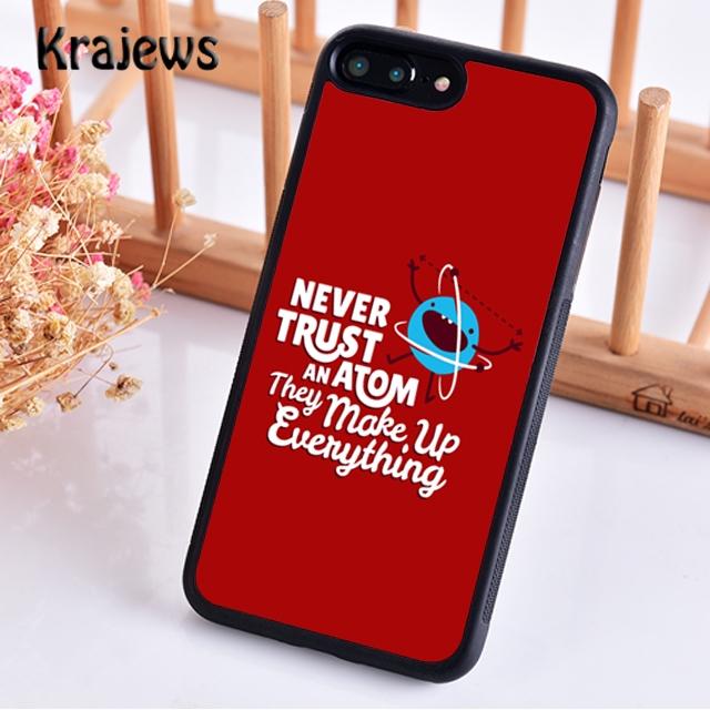 Krajews Atom Chemistry Science design Phone Case For iPhone 17 Air 16 15 14 plus 11 12 13 pro max coque Shell Fundas