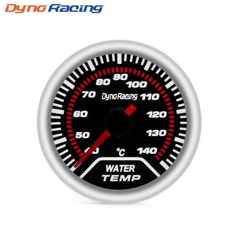 Dynoracing Автомобильный датчик температуры воды 2" 52 мм Дымчатый циферблат 40-140 градусов Цельсия Стрелочный датчик температуры воды Автомобильный прибор BX101946