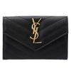 Bifold Wallet Quilted Leather Monogram MONOGRAMME Bifold Wallet 414404 BOW01 1000 [Saint Laurent] Women's [Item]