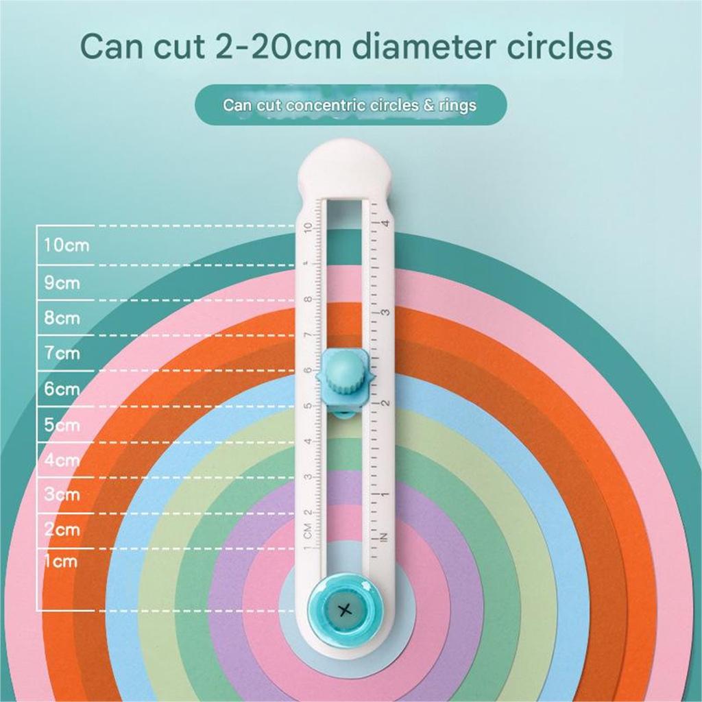 KW-TRIO Circle Paper Cutter Multifunctional Craft Cutting Tools Paper Scrapbooking Cards Cutters For Home Study Offices