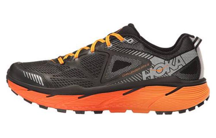 HOKA One One Ткань Амортизация Нескользящая Износостойкая Низкие Кроссовки для Бега Унисекс Черный 1014761-BRORN