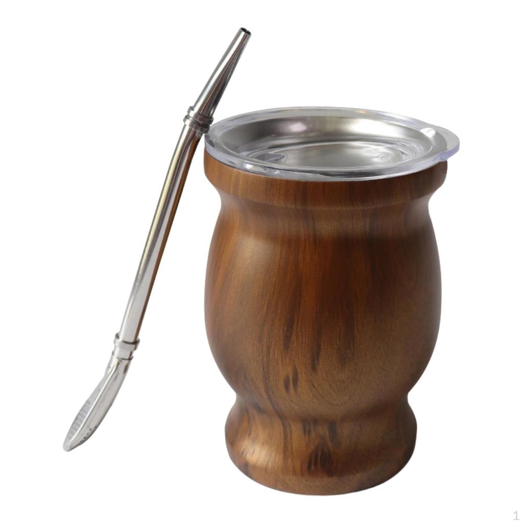 Yerba Mate Cup 8 Ounces Gifts Portable Gourd Kit Tea Set Cup/gourd