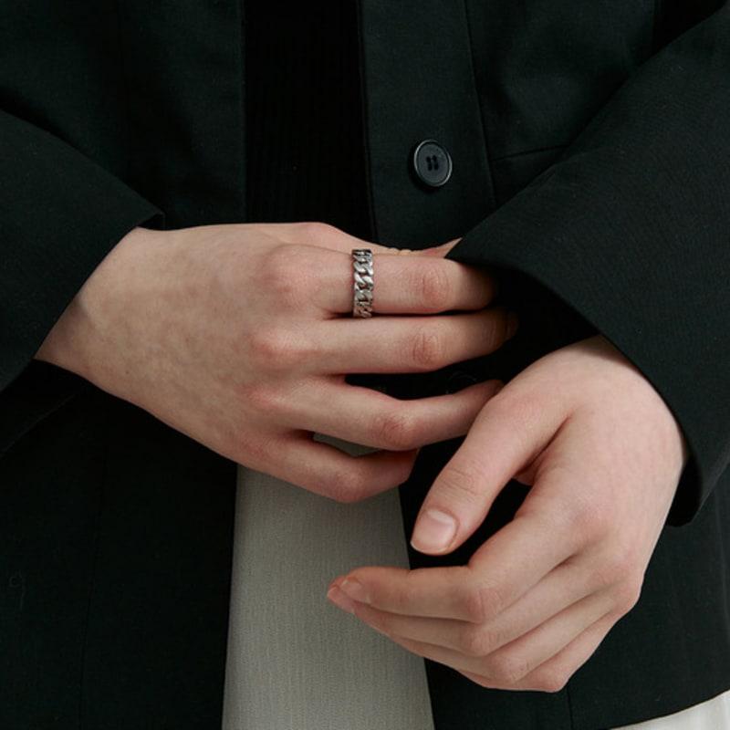 VINTAGE HOLLYWOOD Matte Classic Chain Ring_VH2533RI070M