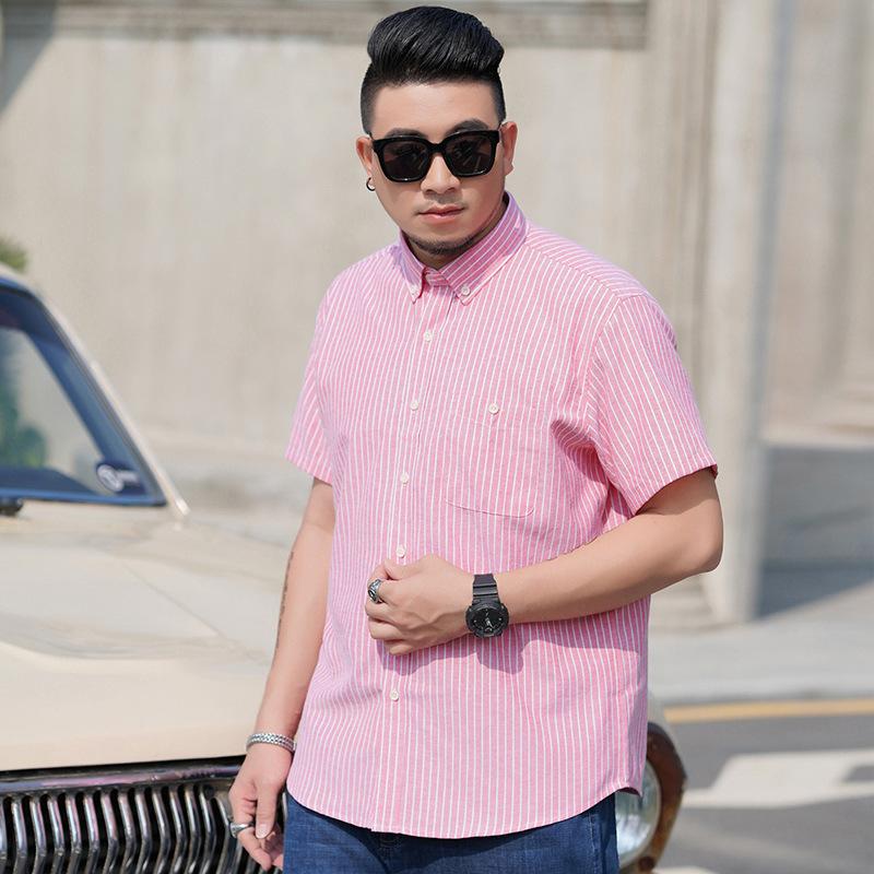 Striped Shirt Men 'S Formal Suit Business Slim Short -Sleeved Overalls Multicolor Shirt