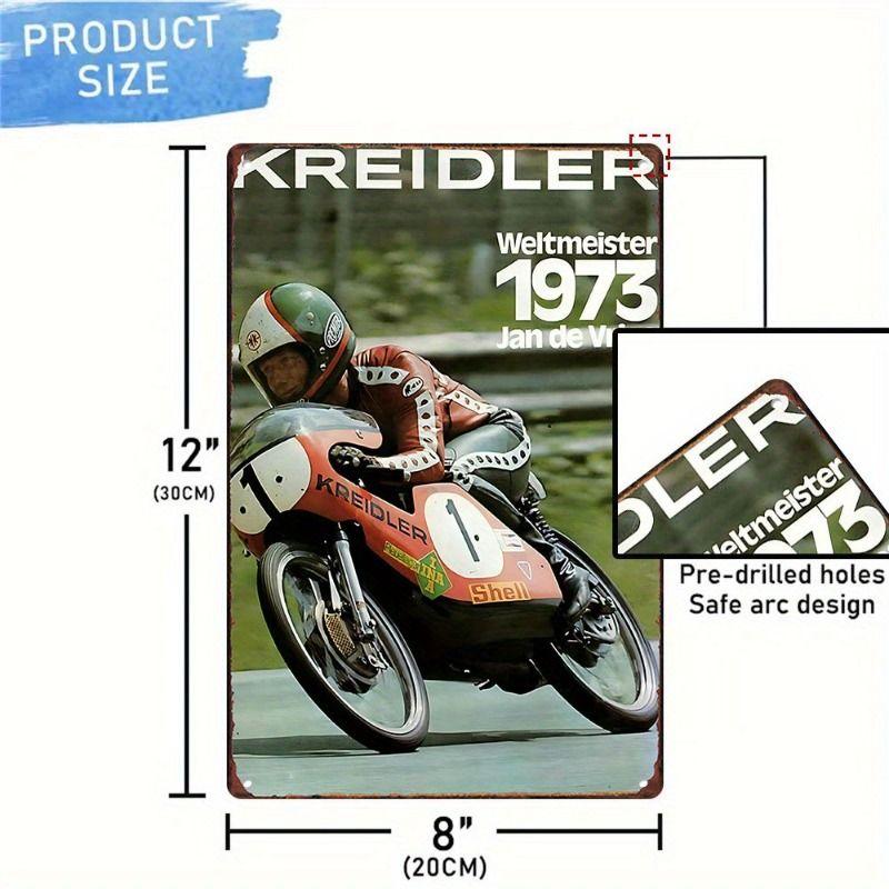 Vintage Tin Sign Retro Motorcycle Garage Wall Decor Bar Man Cave Artwork
